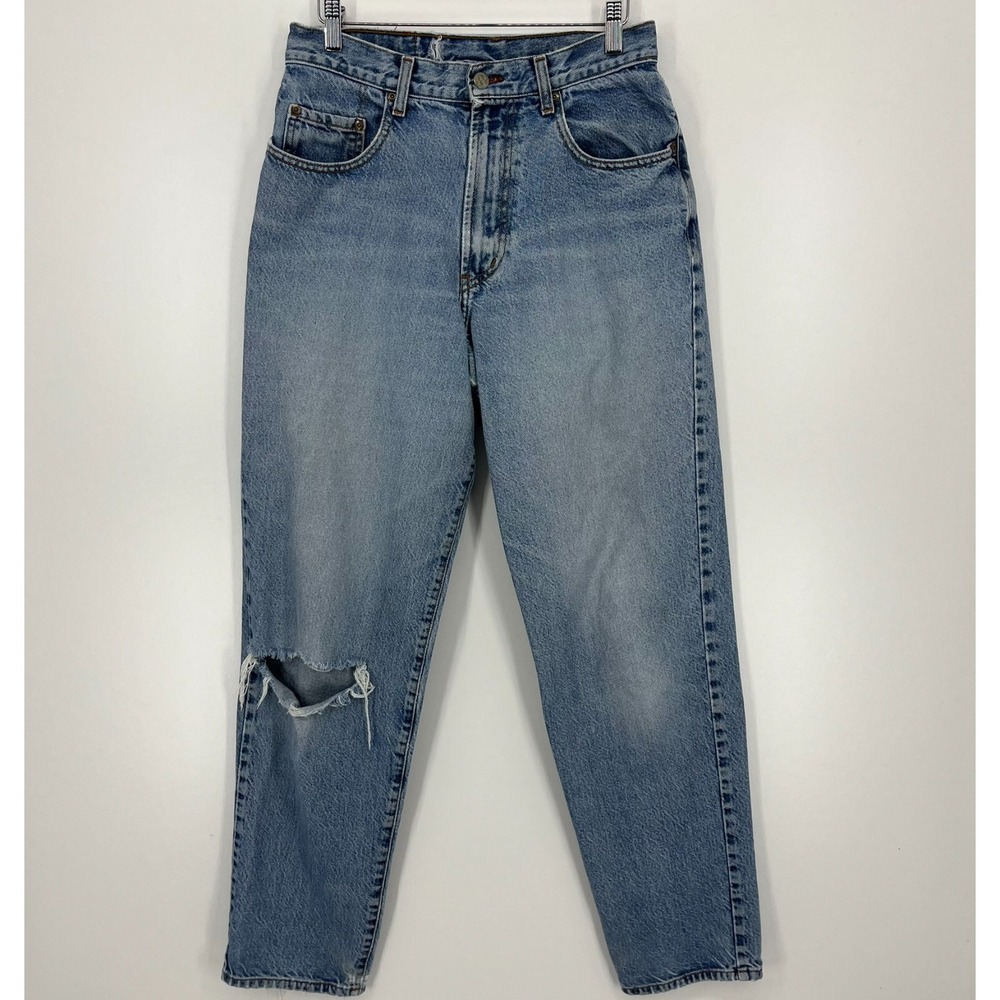 Lucky Brand Dungarees Vintage Womens Size 12 Relaxed Fit Distressed Jeans USA